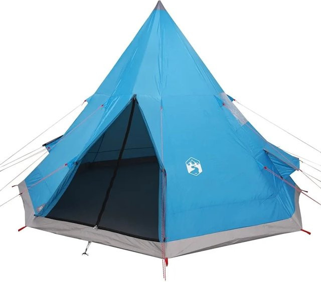 vidaXL Tipi-Campingzelt für 4 Personen in Blau, wasserdicht - Bild 1