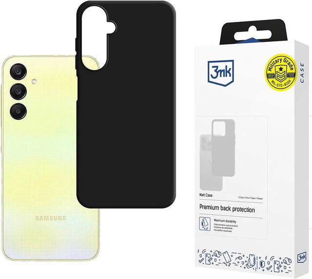 3MK Schutzhülle für Samsung Galaxy A26 und A266 in Matt Schwarz - Bild 1