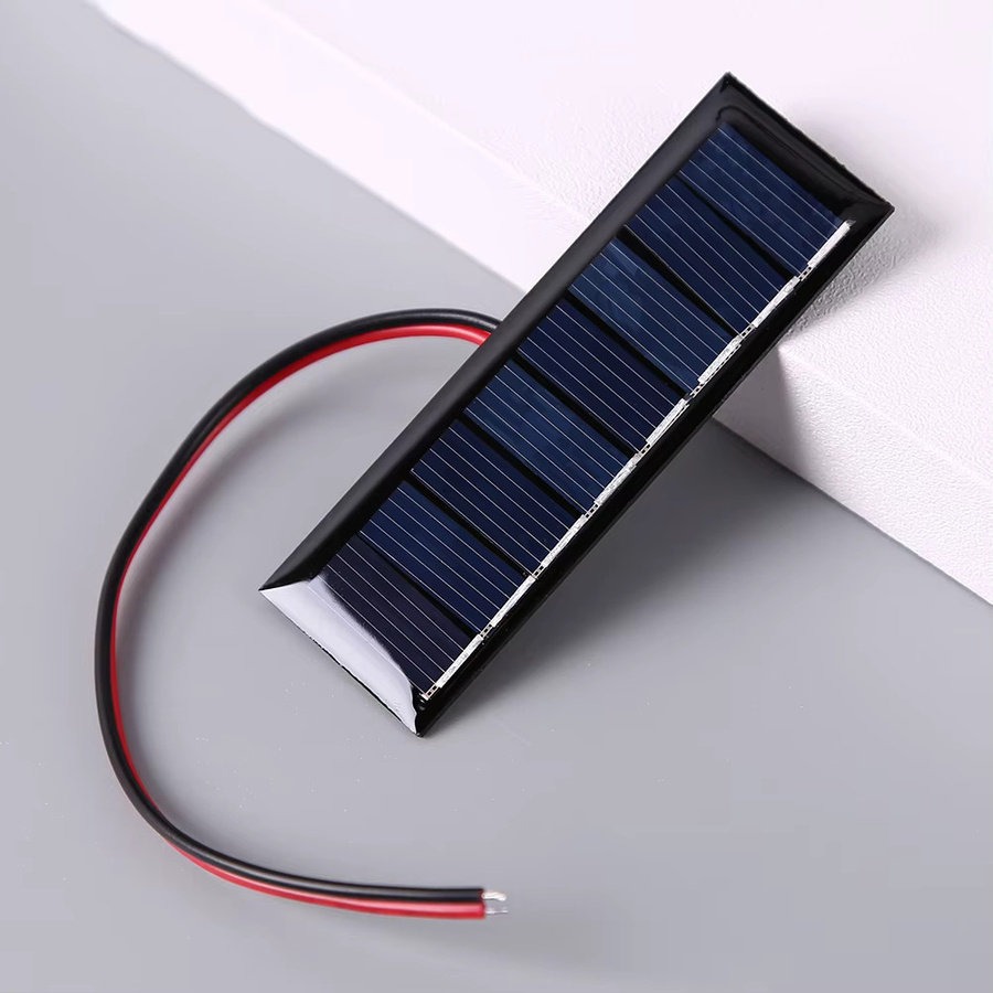 VODOOL Mini-Epoxy-Solarpanel Schwarz, 3x1 Zoll, 4V 50mA 0,2W mit 2 Drähten und 8 Solarzellen - Bild 5