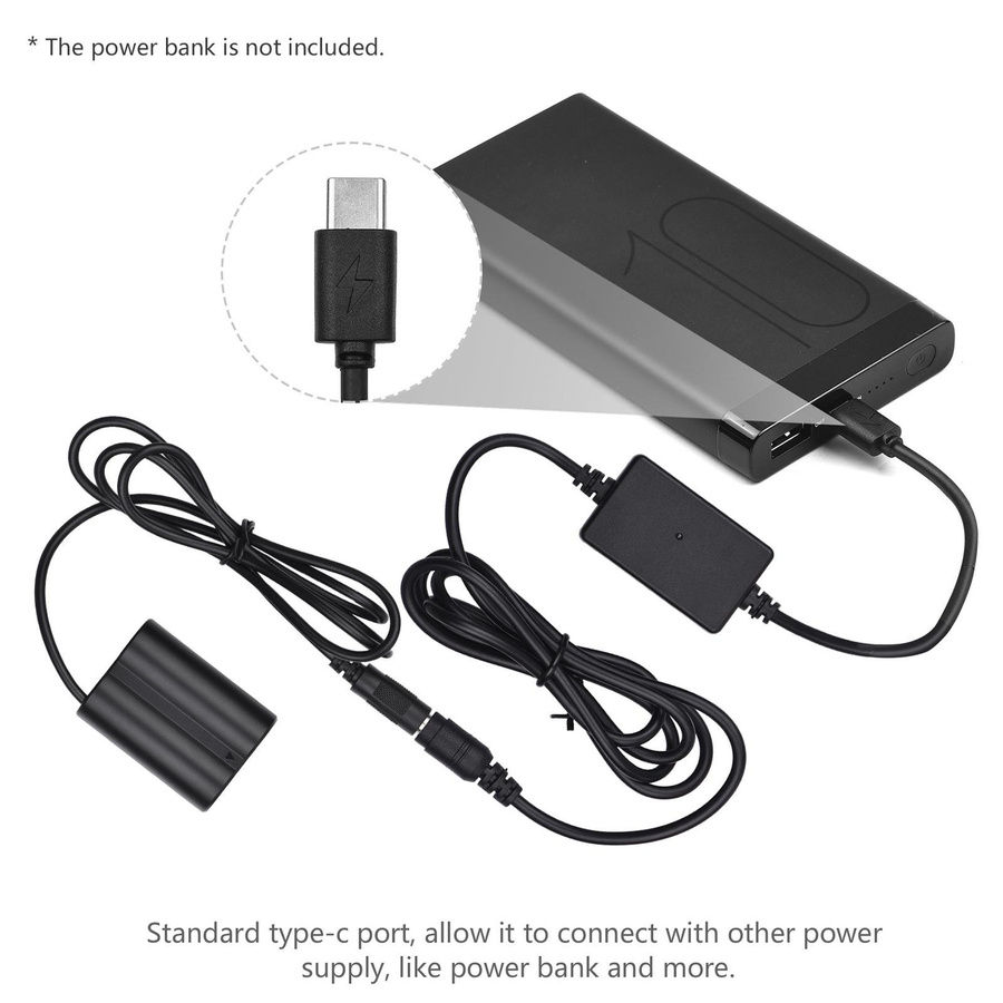 Fujifilm USB-C Dummy-Akku DC-Koppler Ersatz für NP-W235 in Schwarz - Bild 2