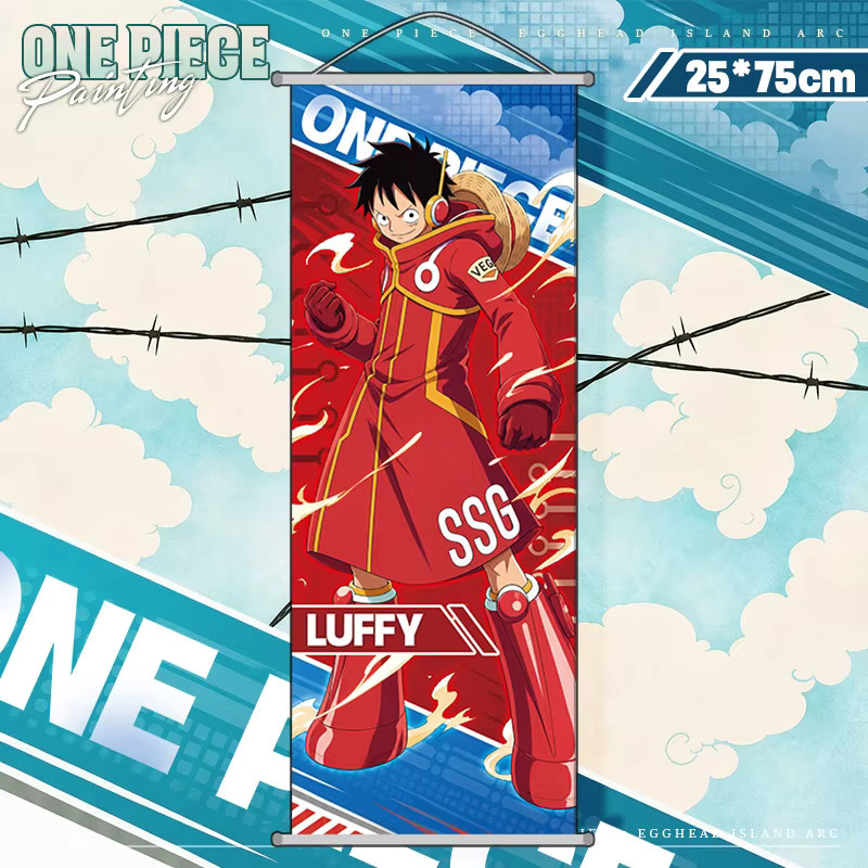 Bandai One Piece Wandposter Monkey D. Luffy Cartoon Anime Illustration Hängendes Gemälde Mehrfarbig - Bild 2