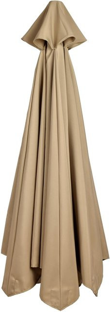 OutsideWorld Ersatz-Sonnenschirmbespannung aus wasserdichtem Polyester in Beige mit 2,7 m Durchmesser - Bild 1