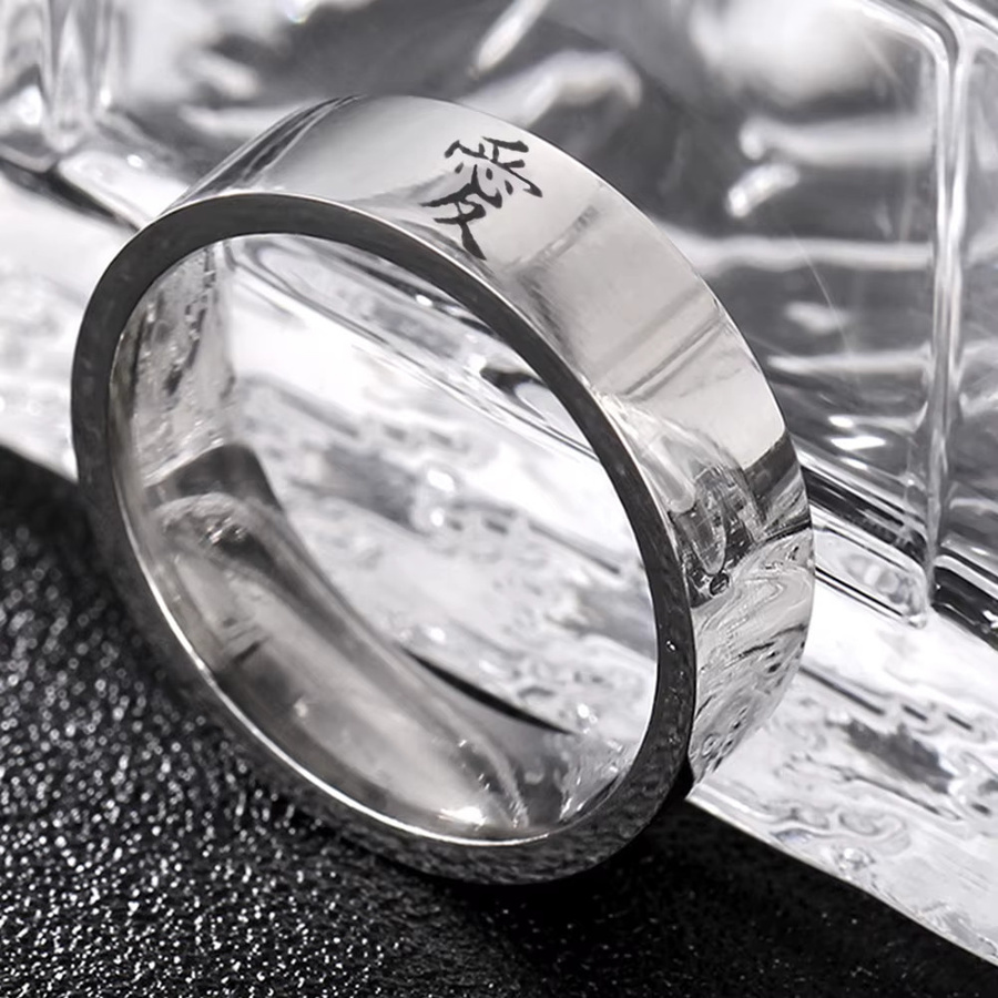 NUOBING Ring, Edelstahl, Silber, Unisex - Bild 3
