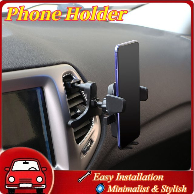 Universeller Handyhalter für die Auto-Lüftung in Schwarz zur Befestigung von iPhone, Samsung und Xiaomi - Bild 1