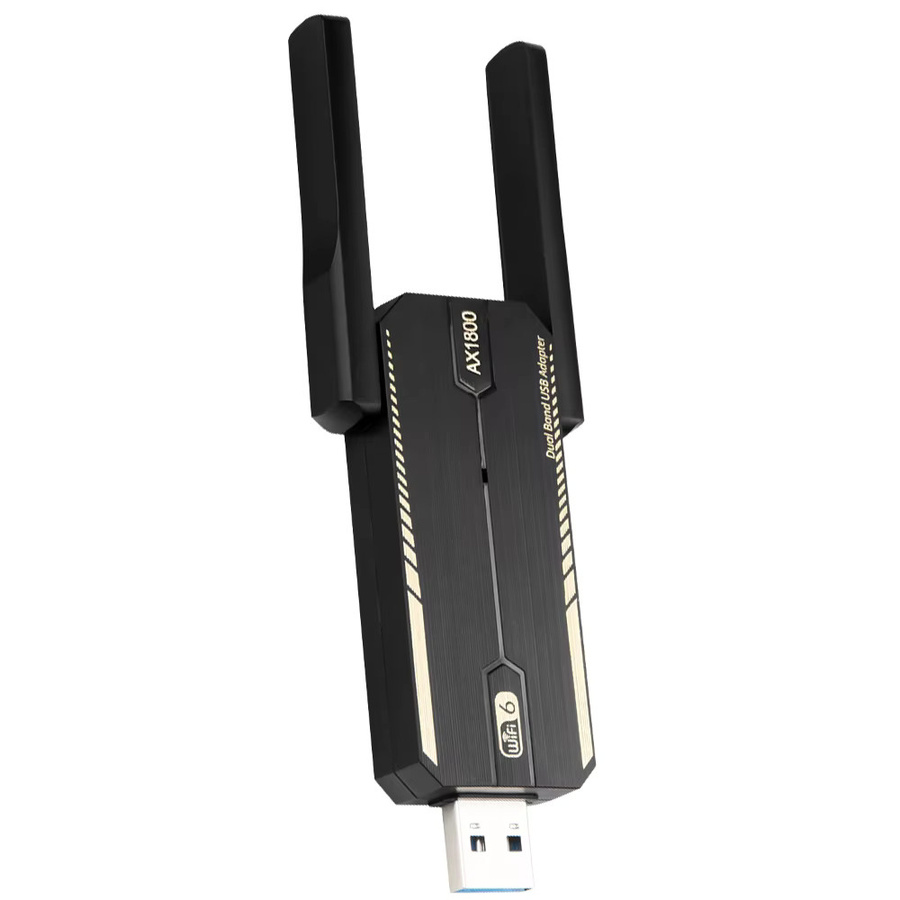 Fenvi WiFi 6 AX1800 USB 3.0 Adapter Dual Band 2,4GHz/5GHz USB-A Netzwerkkarte in Schwarz für Laptop und PC - Bild 5