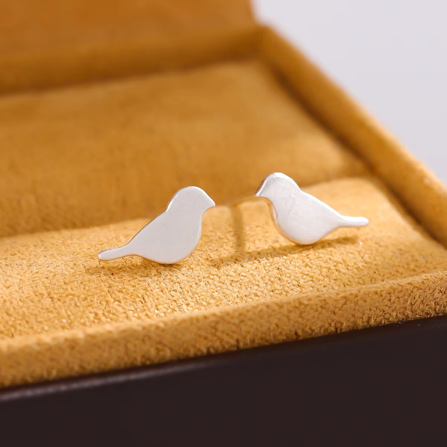 GaGa-Duck Ohrstecker, 925 Sterling Silber, Vogel-Design, Damen - Bild 4
