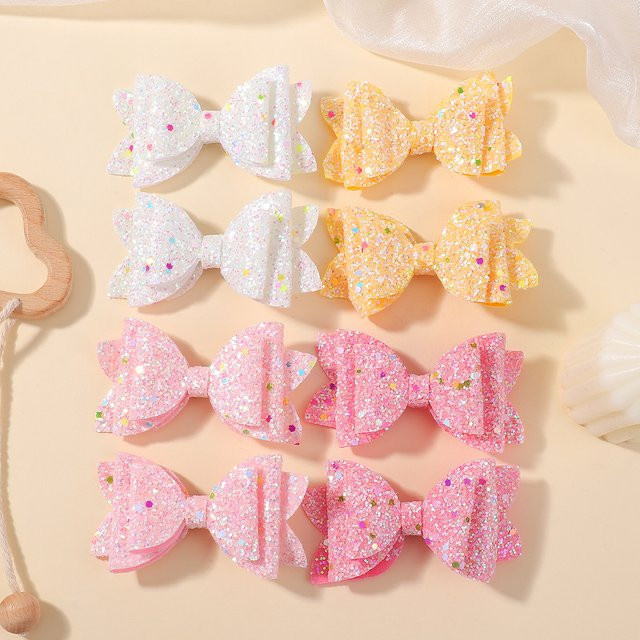 Kids Bows Haar Clips, 10er Set, Kinder, Einfarbig - Bild 1