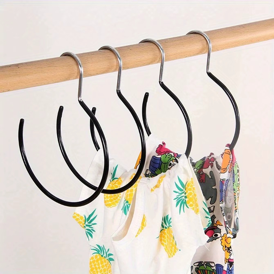 YITU Multifunktionaler Schalhalter in Schwarz, Kunststoffbeschichteter Rutschfester Aufbewahrungsständer für Krawatten, Hüte und Gürtel - Bild 4