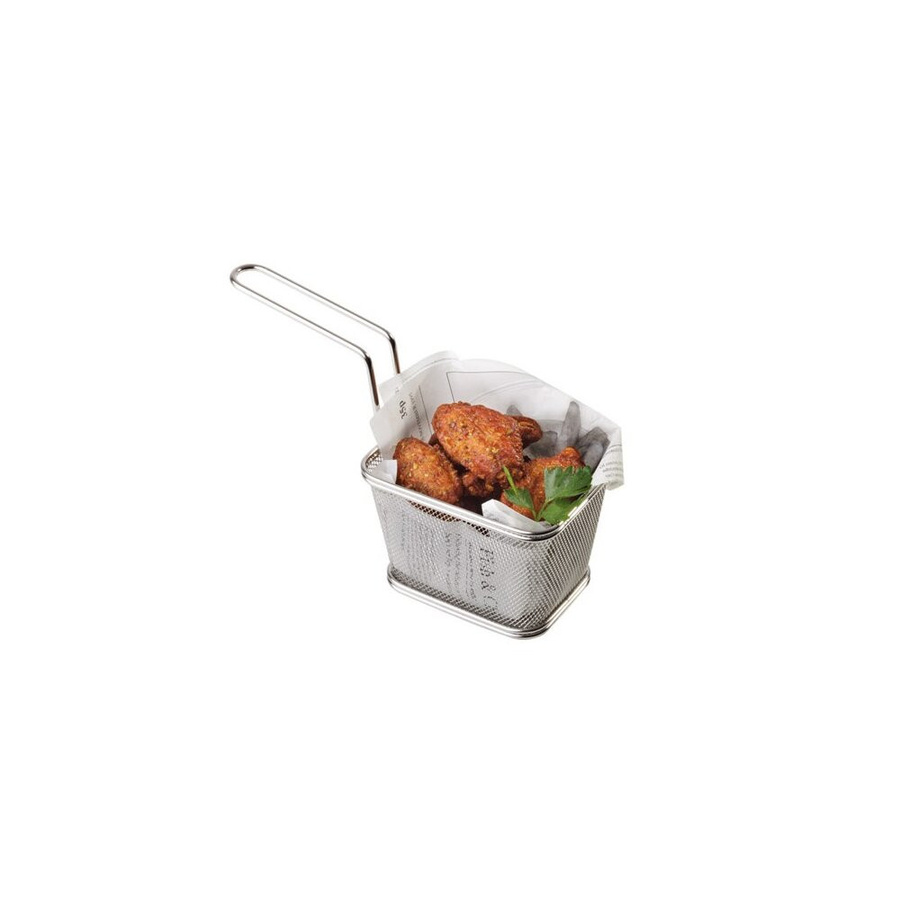 APS Servier-Frittierkorb SNACKHOLDER aus Edelstahl in Silber, B/T/H: 13 x 10,5 x 9 cm - Bild 1