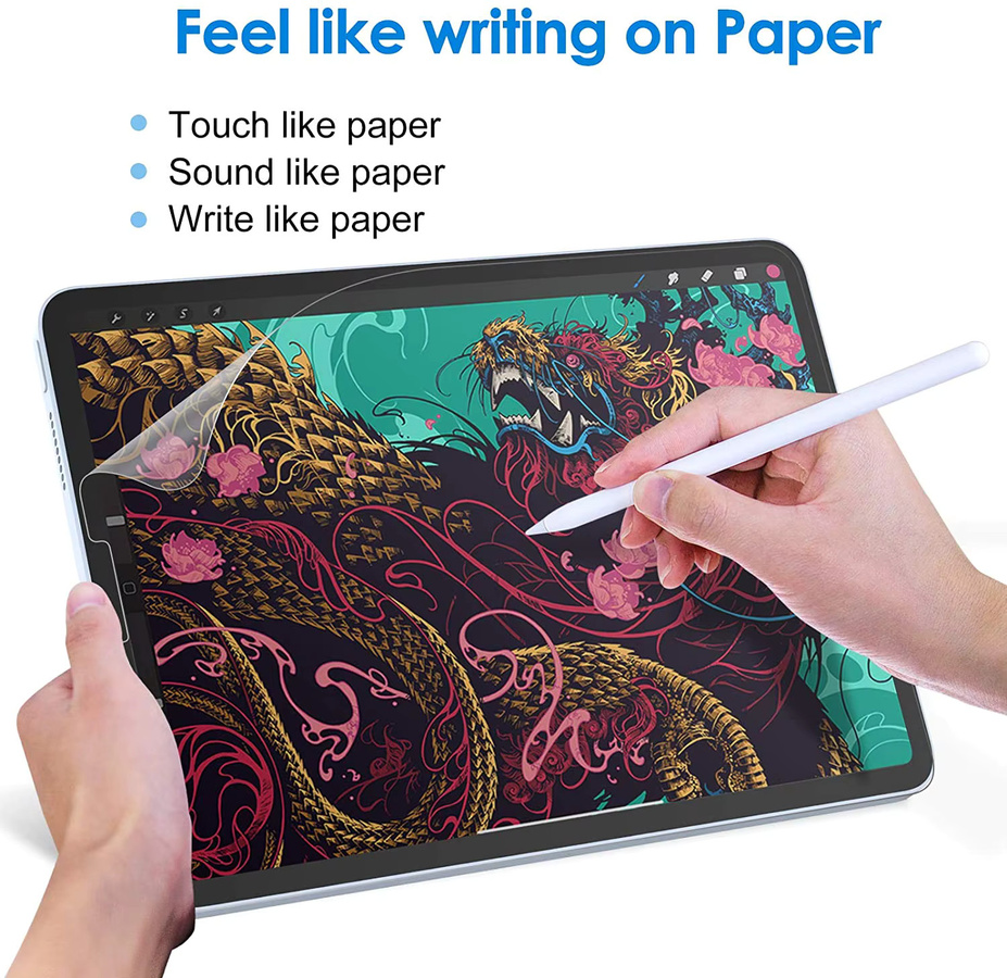 2 Stück Samsung Display Schutzfolie Transparent Anti-Blend-Malfilm für Samsung Tab S6 Lite und Tab S7 Plus - Bild 4