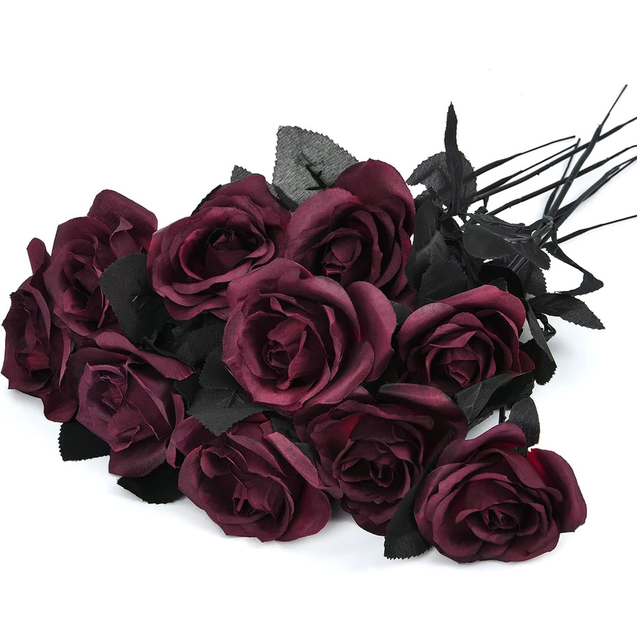 Künstliche Seidenrosen in Rot als Dekofloristik für Brautstrauß, Vase oder Hochzeit und Muttertagsgeschenk - Bild 5