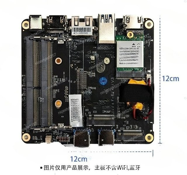 Industrieller Mini-PC mit AMD Prozessor und Dual-LAN-Port, Mini-ITX Motherboard in Schwarz - Bild 1