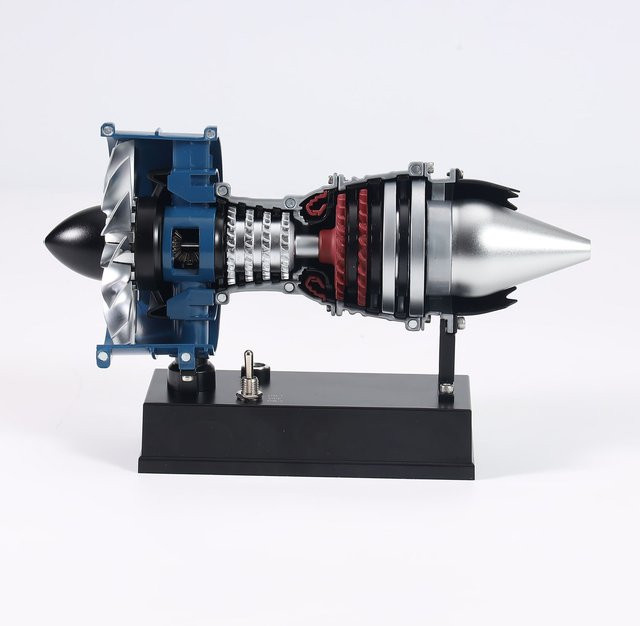 TECHING Mini Metall Aero Turbofan Motor, DIY Elektrische Modell, 170+ Teile - Bild 1