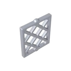 Gobricks GDS-90095 Scheibe für Fenster 1x2x2 Gitter diamant, Bausteine - Bild 2