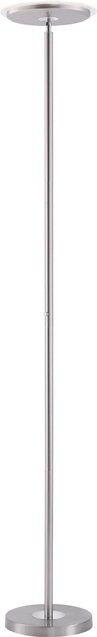 Just Light Stehleuchte aus Stahl in Silber, dimmbar, Höhe: 181 cm - Bild 1