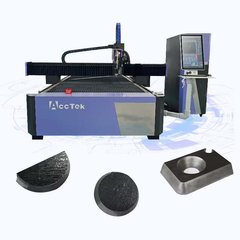 ACCTEK Industrie Faserlaser-Schneidmaschine mit 3 Achsen und 45 Grad Kegelschnitt für Metall, 6000W bis 12000W, Blau - Bild 3