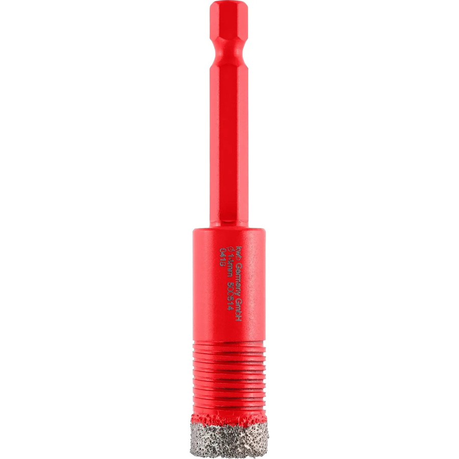 kwb Fliesenbohrer für 6-Kant Akkuschrauber in Rot, Durchmesser: 14 mm, Länge: 80 mm - Bild 2