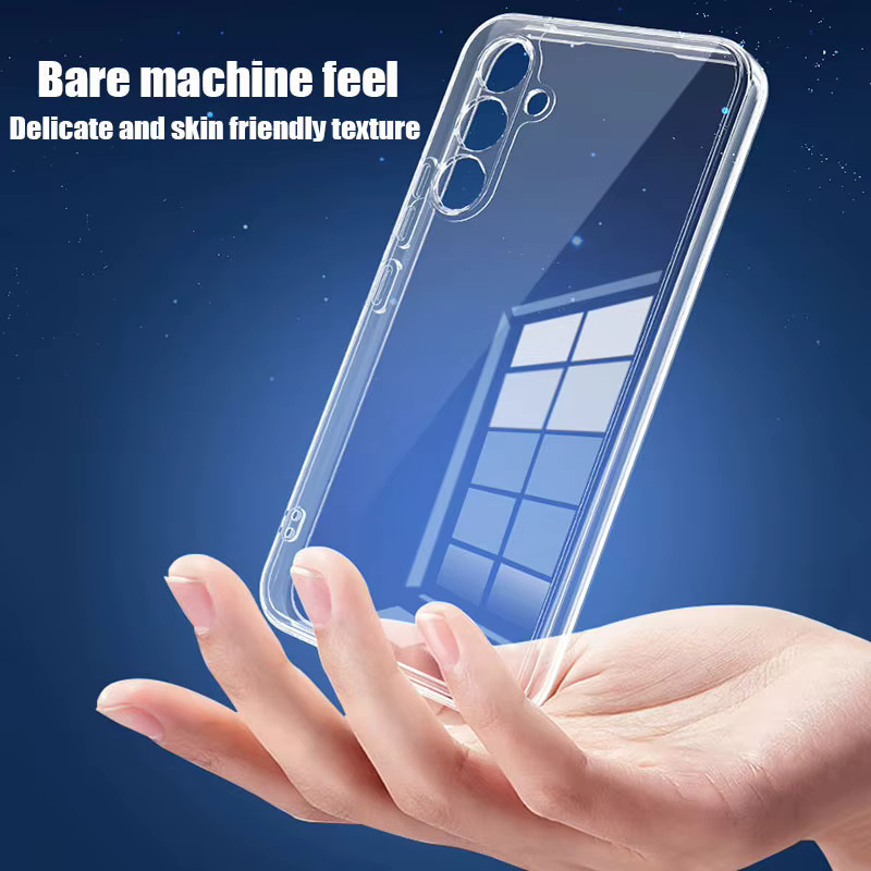 Transparente Silikon Handyhülle als Soft Case für Samsung Galaxy S26 S25 S24 S23 S22 Ultra sowie Samsung A55 A35 A15 A56 A36 - Bild 1