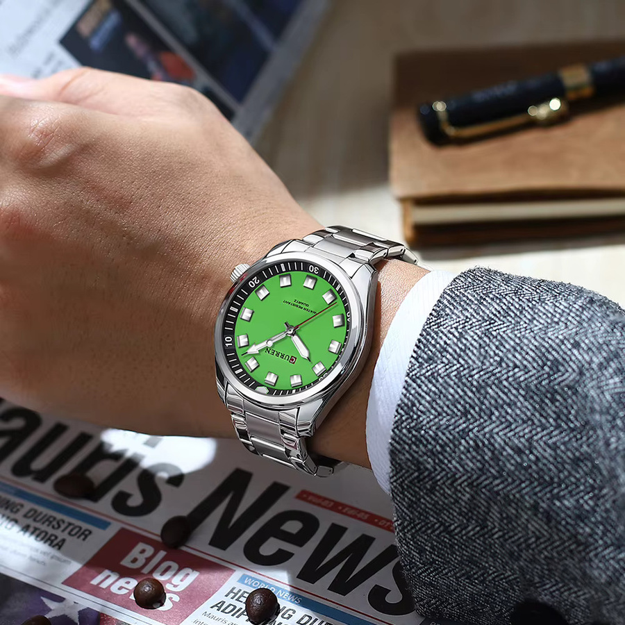CURREN Armbanduhr Edelstahl, Analoguhr, Herren, Datum - Bild 5
