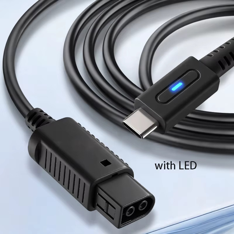 OULLX USB-C PD Ladekabel für Nintendo GameCube Controller, 45W Stromversorgungskabel, Schwarz, Länge: 1,8 m - Bild 2