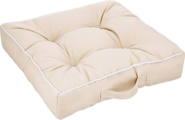 LIVARNO Outdoor-Sitzkissen aus Polyester in Beige, B/B: 39 x 39 cm - Bild 1