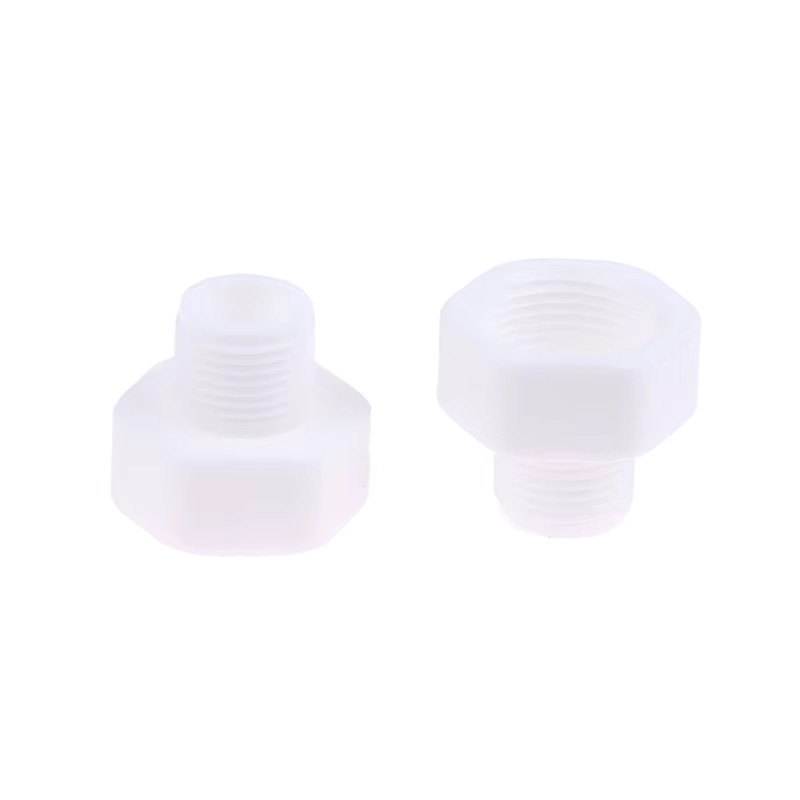 Amn Buchsenverbinder Set 2 Stück in Weiß mit Außengewinde und Innengewinde 1/2 Zoll und 3/4 Zoll als Reduzierstück für Aquarien, Gärten und Wasserleitungen - Bild 4
