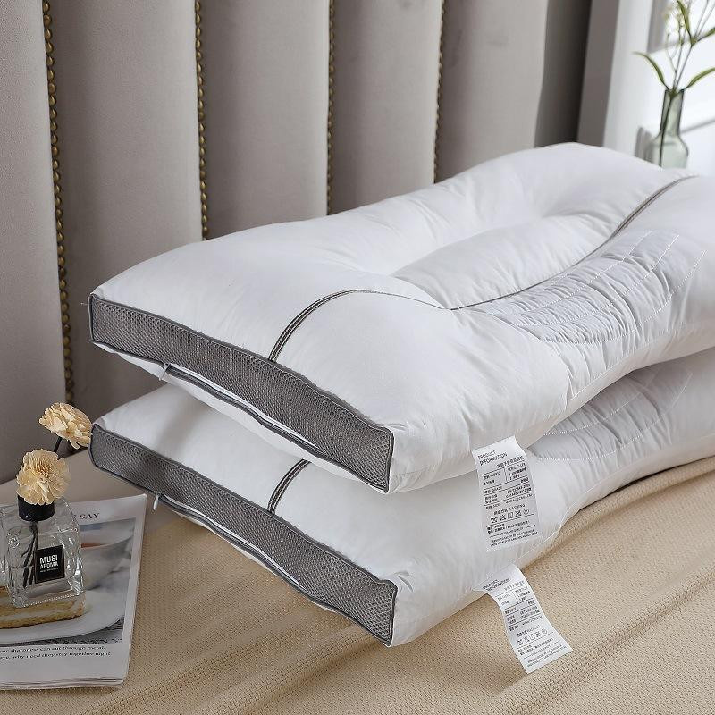 Kassia Gesundheitskissen mit Magnetkissenkern aus Baumwolle und Buchweizenblüten, B/B/H: 74 x 48 x 2 cm, Grau/Weiß - Bild 1