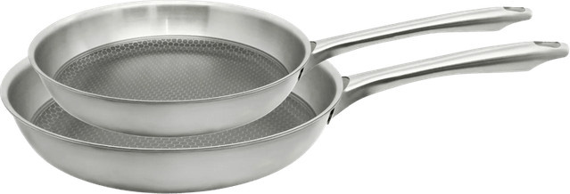 Elo Relief Passion Bratpfannen-Set mit Antihaftbeschichtung, Silber, Durchmesser: 24 cm und 28 cm - Bild 1