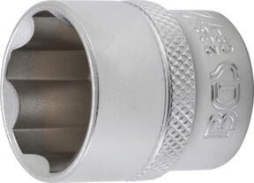BGS Super Lock Steckschlüssel-Einsatz mit 10 mm (3/8 Zoll) Innenvierkant und 21 mm Schlüsselweite in Silber - Bild 1