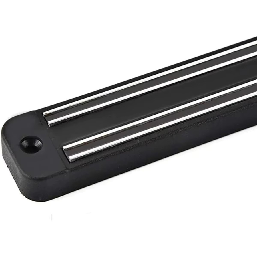 FEB.WIND 2-teiliges magnetisches Messerstreifen-Set aus Metall in Schwarz, Wandmontage Küchenutensilienhalter und Werkzeughalter - Bild 2