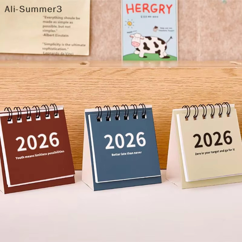 Kreativer Mini Tischkalender 2025-2026 als Spulenkalender für deinen Schreibtisch in Grün und Multicolour - Bild 5