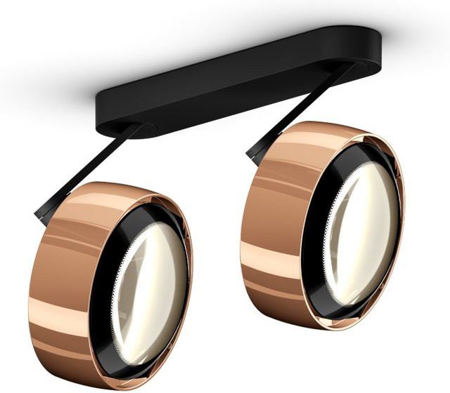 Occhio Più alto 3d doppio VOLT LED-Deckenstrahler in Rose Gold und Schwarz matt mit warmweißem Licht (2700K) - Bild 1