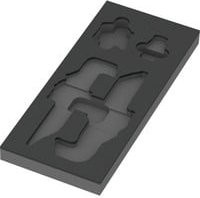 Wera 9840 Schaumstoffeinlage für Winkelschlüssel Set 1 in Schwarz und Grau - Bild 1
