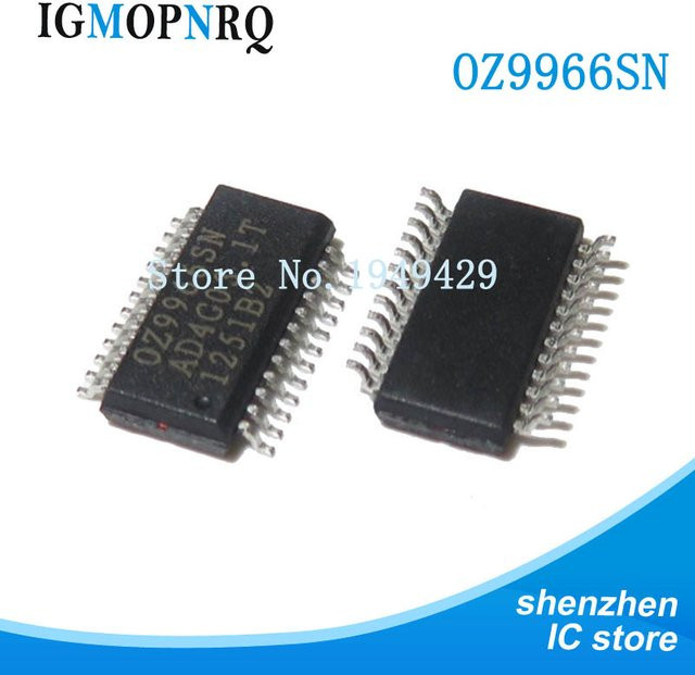5er Set LCD Power Management IC Chips SSOP-24 Modelle oz9938gn und oz9966sn in Schwarz - Bild 1