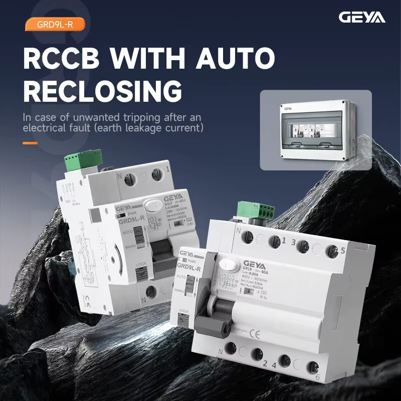 GEYA GRD9L Typ A RCD Automatischer Wiedereinschaltbarer Differenzial-Schutzschalter 2P 40A 0,03A 30mA 220V Weiß - Bild 2