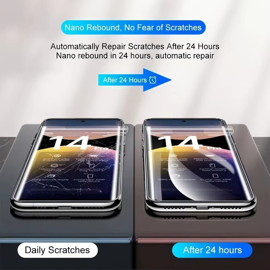 4 Stück Ultra HD Hydrogel-Displayschutz für Xiaomi Redmi Note 15 14 13 12 11 10 9 Pro Plus 14S 12S 11S transparent - Bild 2