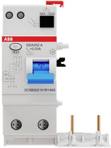 ABB DDA202 A-40/0,03 FI-Block RCD 2-polig 40A 0,03A 230V in Weiß - Bild 1