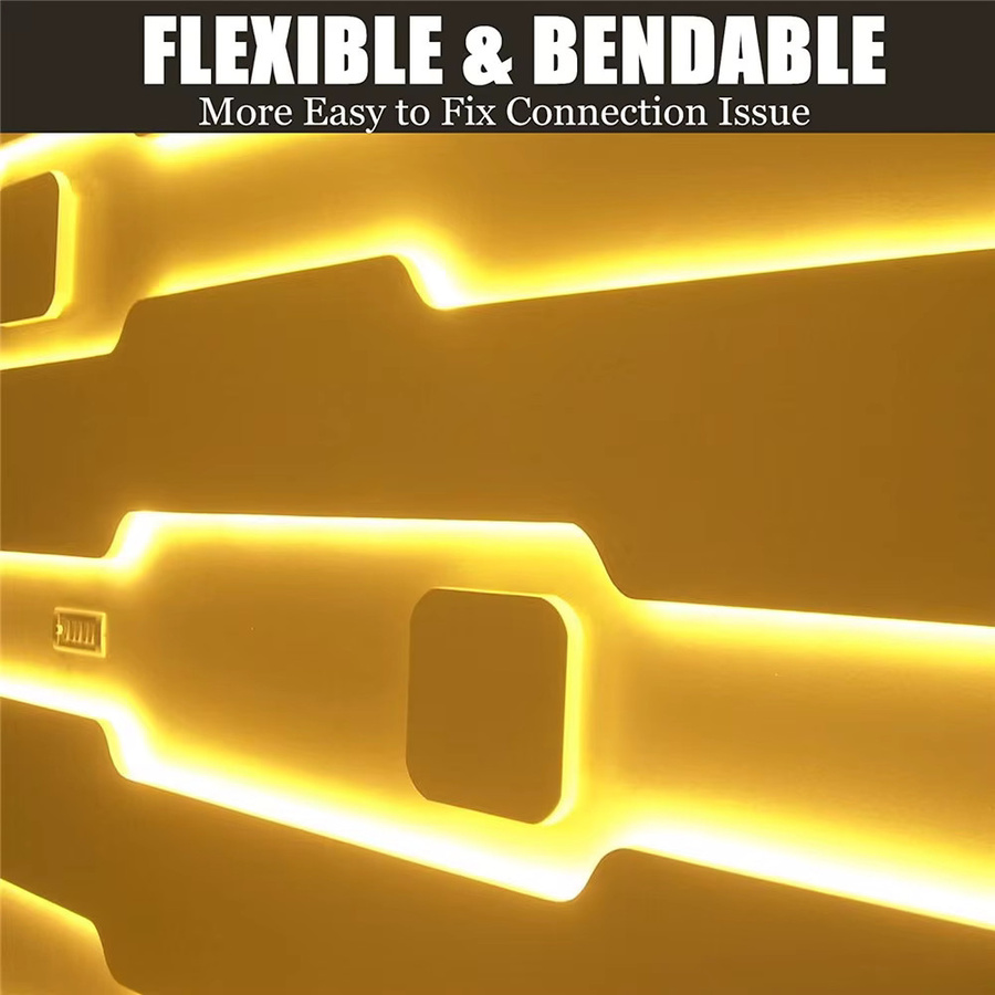 Acosh Neon Flex LED-Streifen Warmweiß, dimmbar per Berührungssensor, USB-Anschluss, 120 LEDs - Bild 6