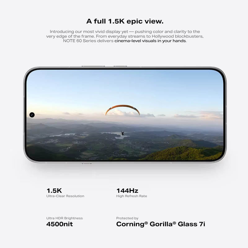 Infinix Note 60 5G Android Smartphone mit 6,78 Zoll 144Hz 1,5K AMOLED-Display, NFC und Dual-SIM - Bild 3