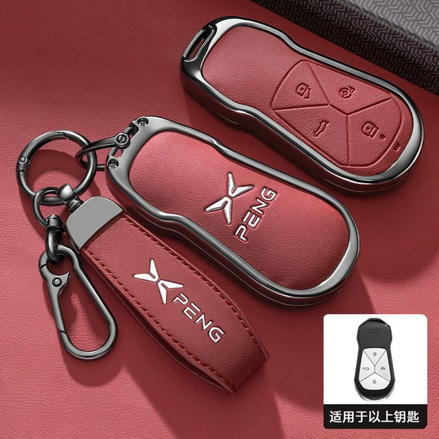 Schlüsselhülle Zink-Legierung, Leder, Schlüsselkette, Unisex - Bild 1
