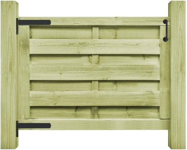 vidaXL Gartentor aus kesseldruckimprägniertem Kiefernholz in Grün, B: 100 cm, H: 75 cm - Bild 1
