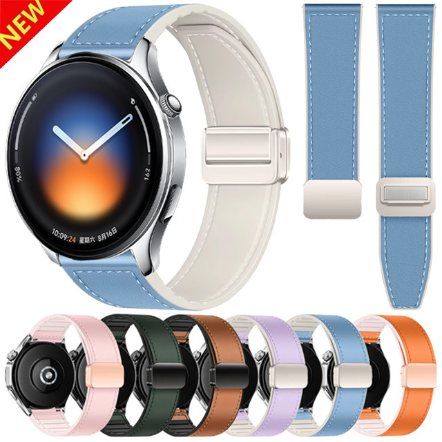 Xiaomi Uhrenarmband Silikon, Leder, 20/22mm, Multicolour - Bild 1