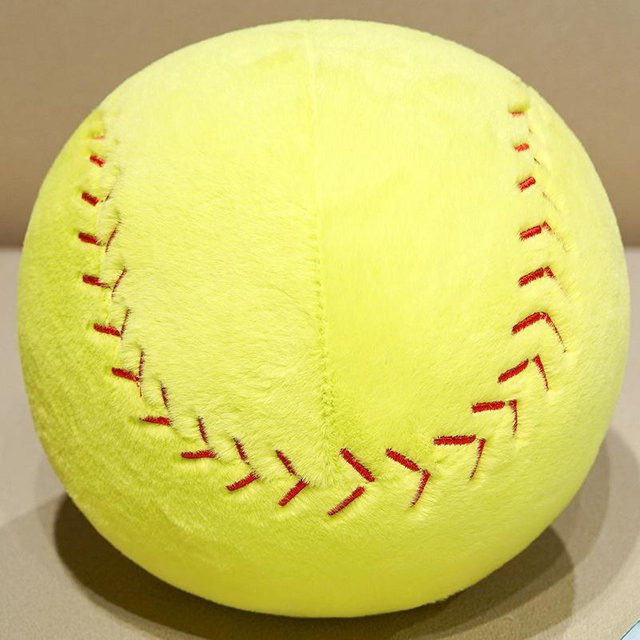 Yiran toy Baseball Plüschkissen, Grün Weiß Gelb, ab 14 Jahren - Bild 1