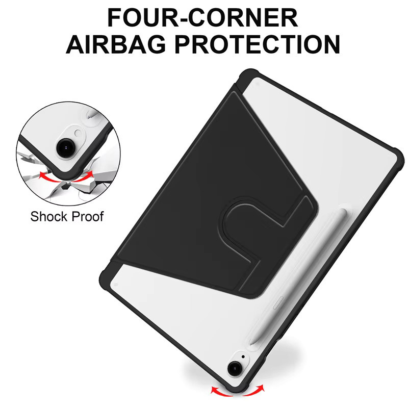 RotationCover Magnetische Schutzhülle für Samsung Galaxy Tab S10 FE und Tab S9 FE 10,9 Zoll mit Stifthalter in Schwarz - Bild 6