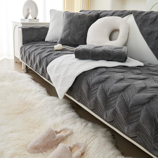 Besticktes Sofakissen Super Six in Grau, quadratisch, B/B: 70 x 70 cm - Bild 1