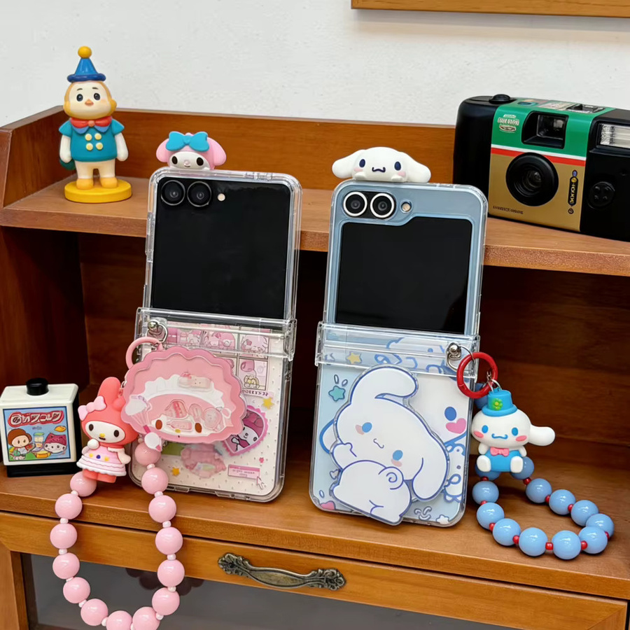 Sanrio My Melody und Cinnamoroll Handyhülle mit Ständer und Trageschlaufe für Samsung Galaxy Z Flip 7 6 5 4 3 - Bild 3