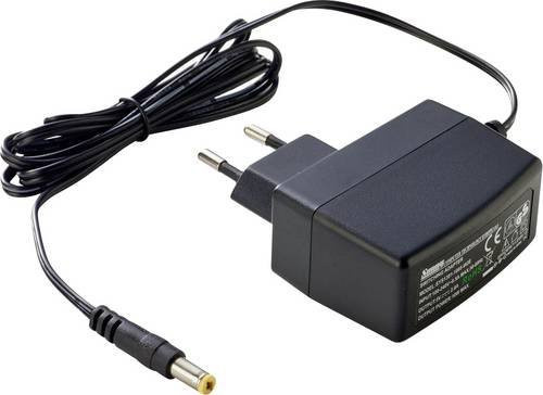 Dehner Elektronik SYS 1381N-1212-W2E Steckernetzteil Schwarz mit 12 V/DC 1.0A 12W und Barrel-Stecker - Bild 1