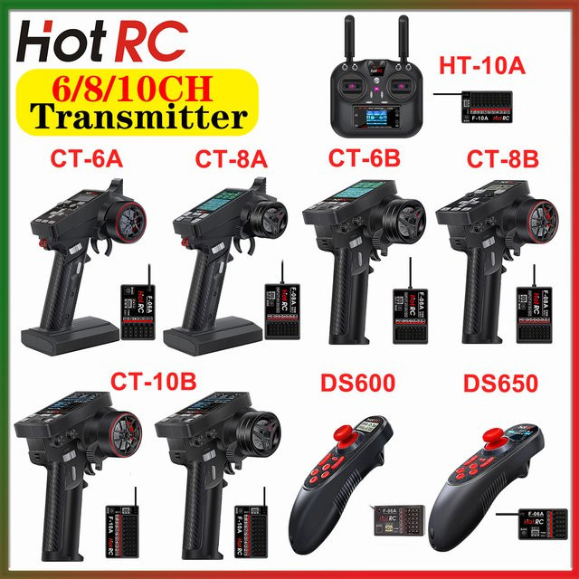 HOTRC Sender und Empfänger für RC Auto Boot Tank Flugzeug - Bild 1