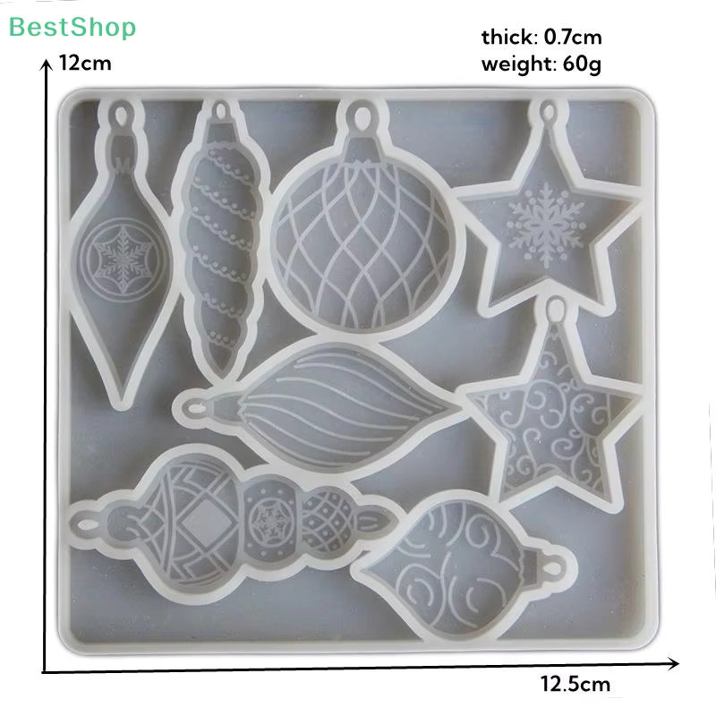 HNKMP Silikonform für DIY Gips Diffusor Steine in Muschel-, Seestern-, Weihnachtsstern- und Schneeflocken-Design - Bild 3