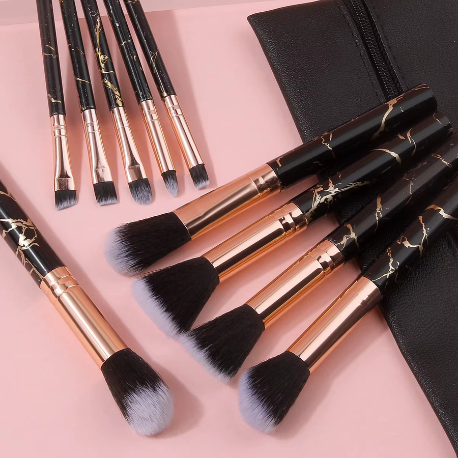 KOSSHOW Make-up-Pinsel-Set mit Kosmetiktasche, 13-teilig, Schwarz, Unisex - Bild 6